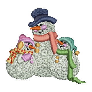 Snowman Family 13887