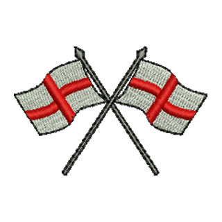 English Crossed Flags 13708